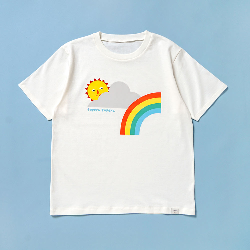 tupera tupera 親子Tシャツ(大人) オフホワイト Mサイズ / 大人服