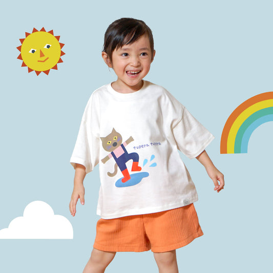 tupera tupera 親子Tシャツ(キッズ) オフホワイト 100-110cm