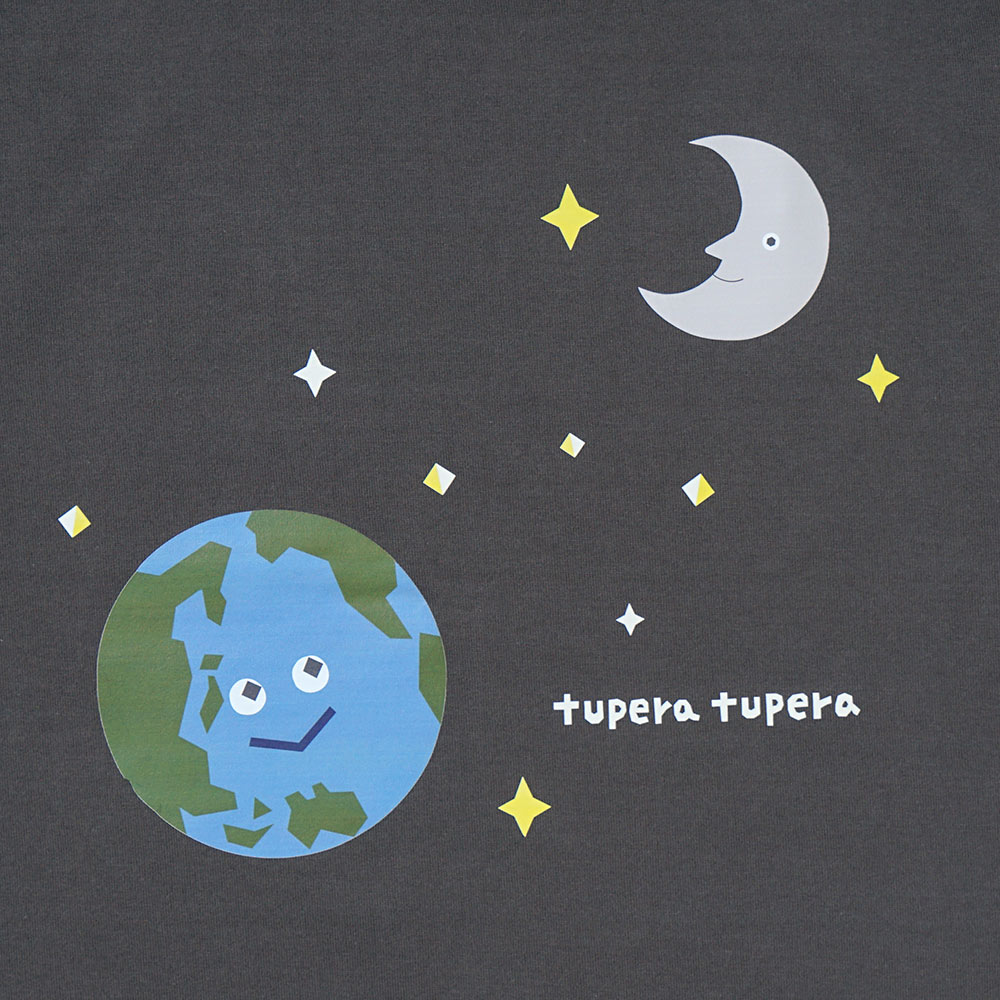 tupera tupera 親子Tシャツ(大人) チャコール Mサイズ / 大人服