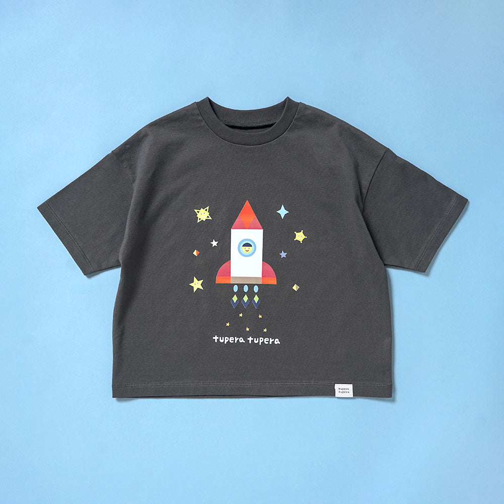 tupera tupera 親子Tシャツ(キッズ) チャコール 100-110cm