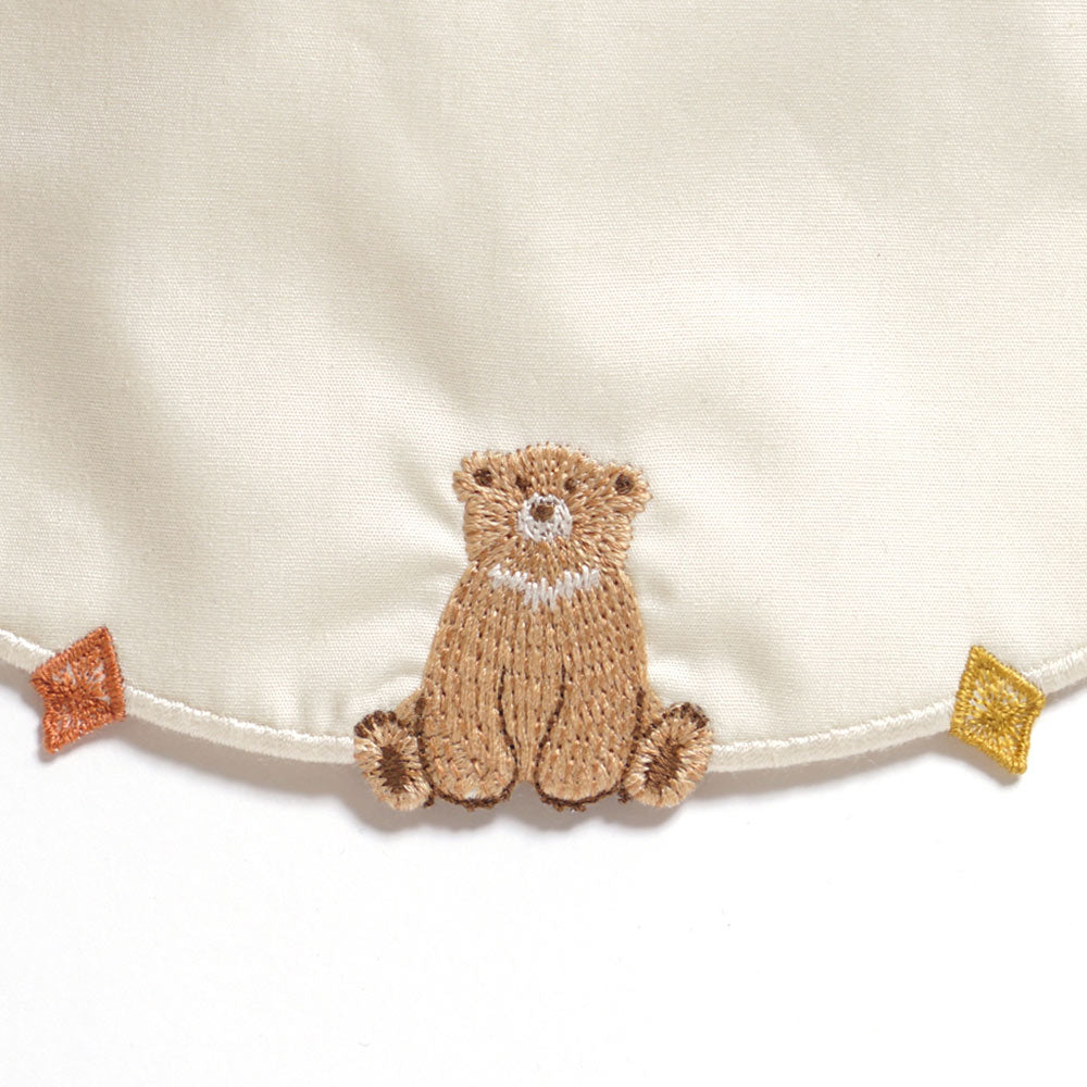 刺繍スタイ くま×ダイヤ