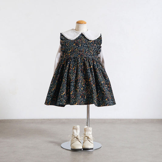 forestコーデュロイジャンパースカート ネイビー 80・90・100・110cm