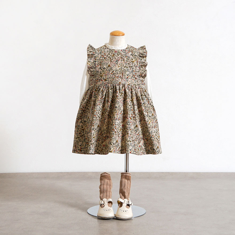 forestコーデュロイジャンパースカート ベージュ 80・90・100・110cm