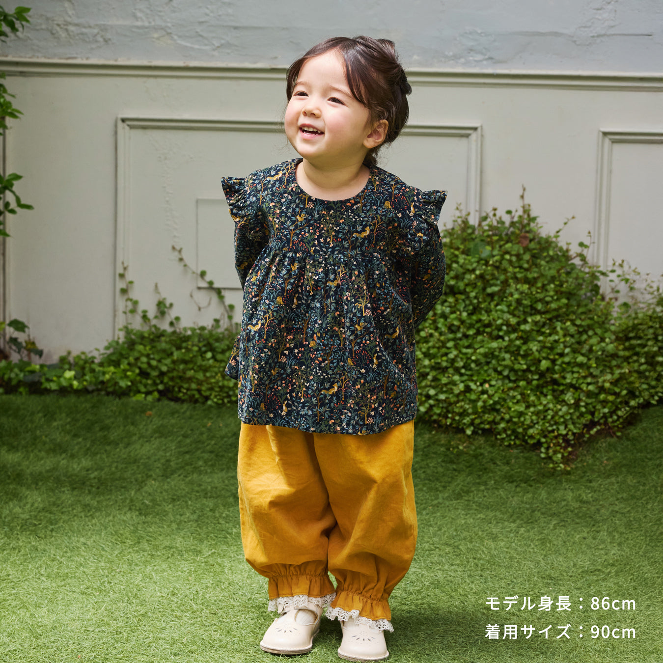 forestコーデュロイチュニック ネイビー 80・90・100・110cm