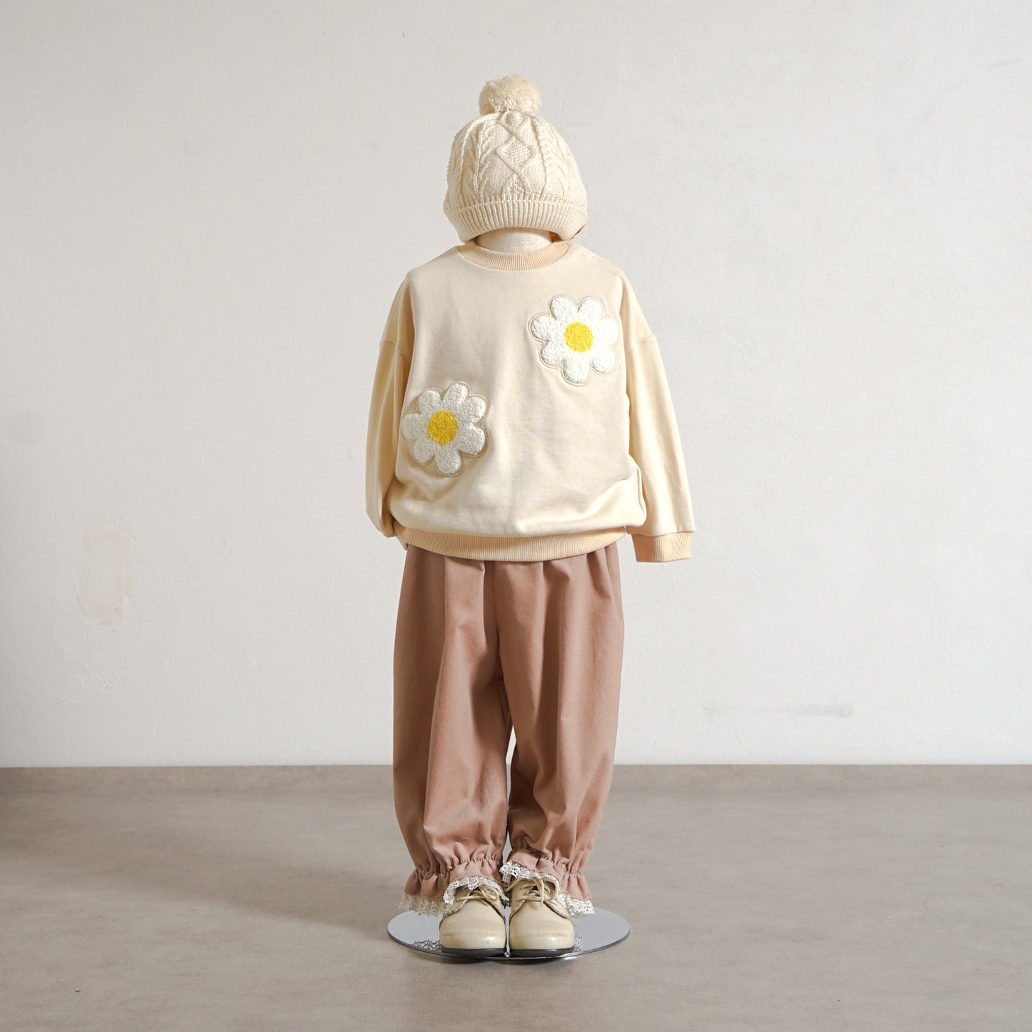 コーデュロイLaceパンツ ピンクベージュ 80・90・100・110cm