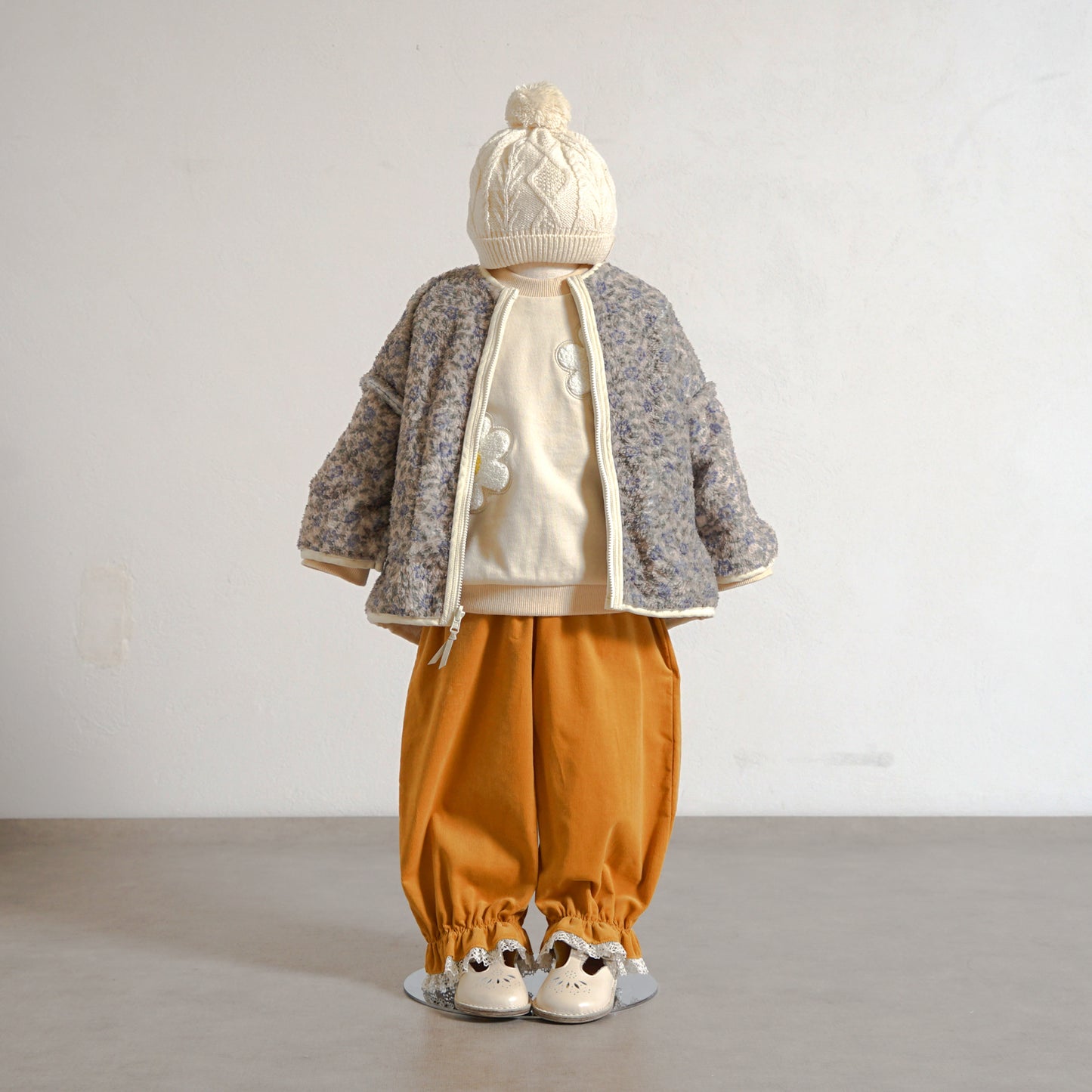 コーデュロイLaceパンツ マスタード  80・90・100・110cm