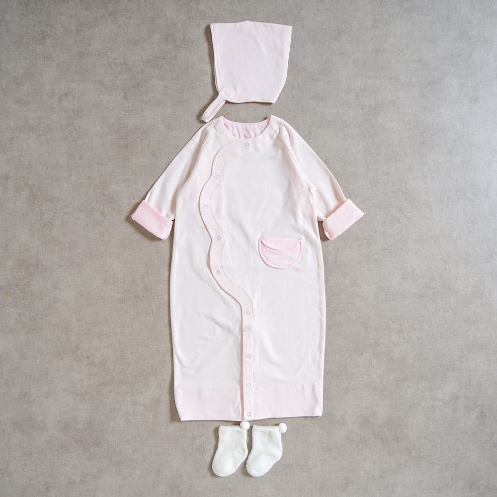 Peaceful cooing 2wayドレス ピンク 50-80cm / ツーウェイオール