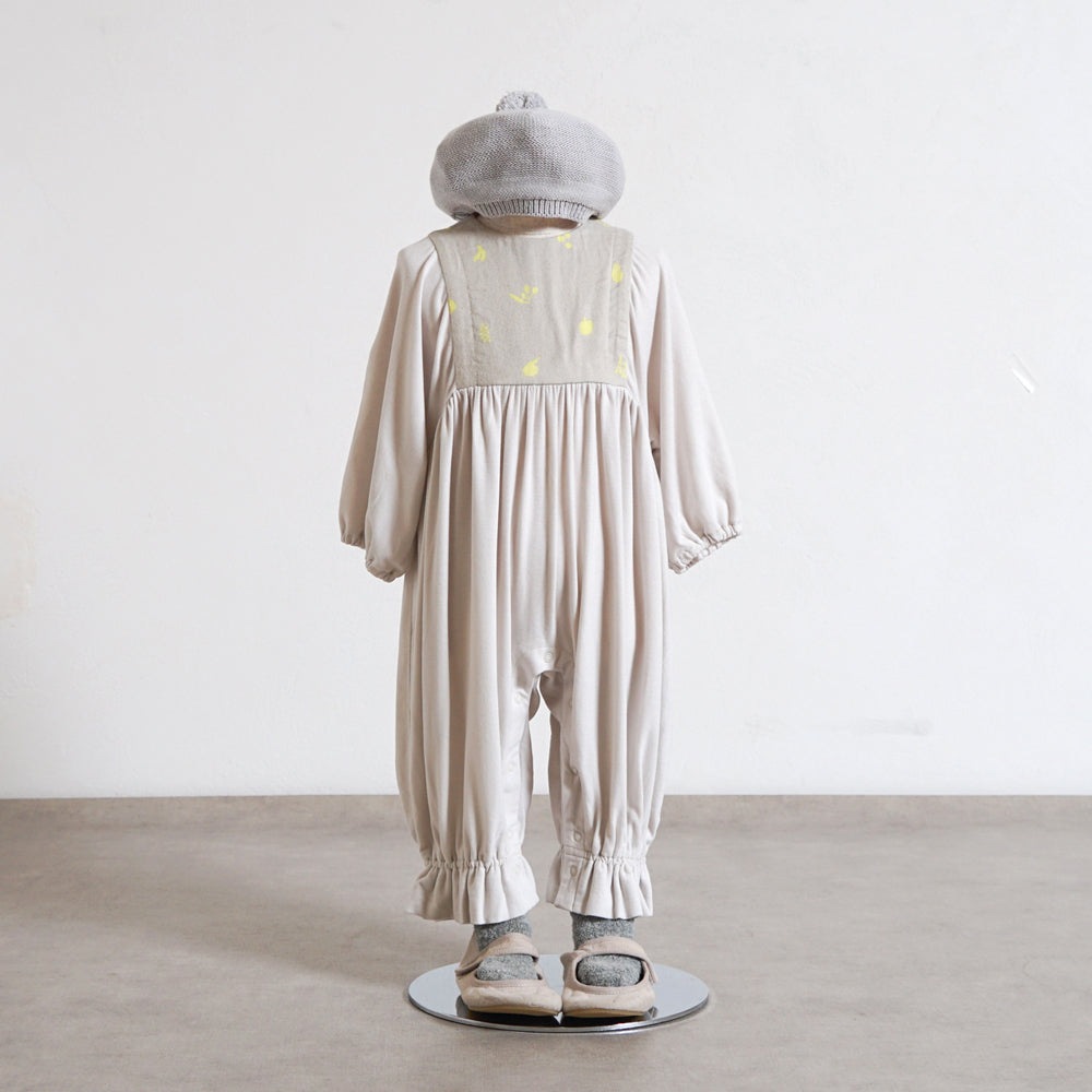 ウォームドロワ ロンパース グレー 70・80cm