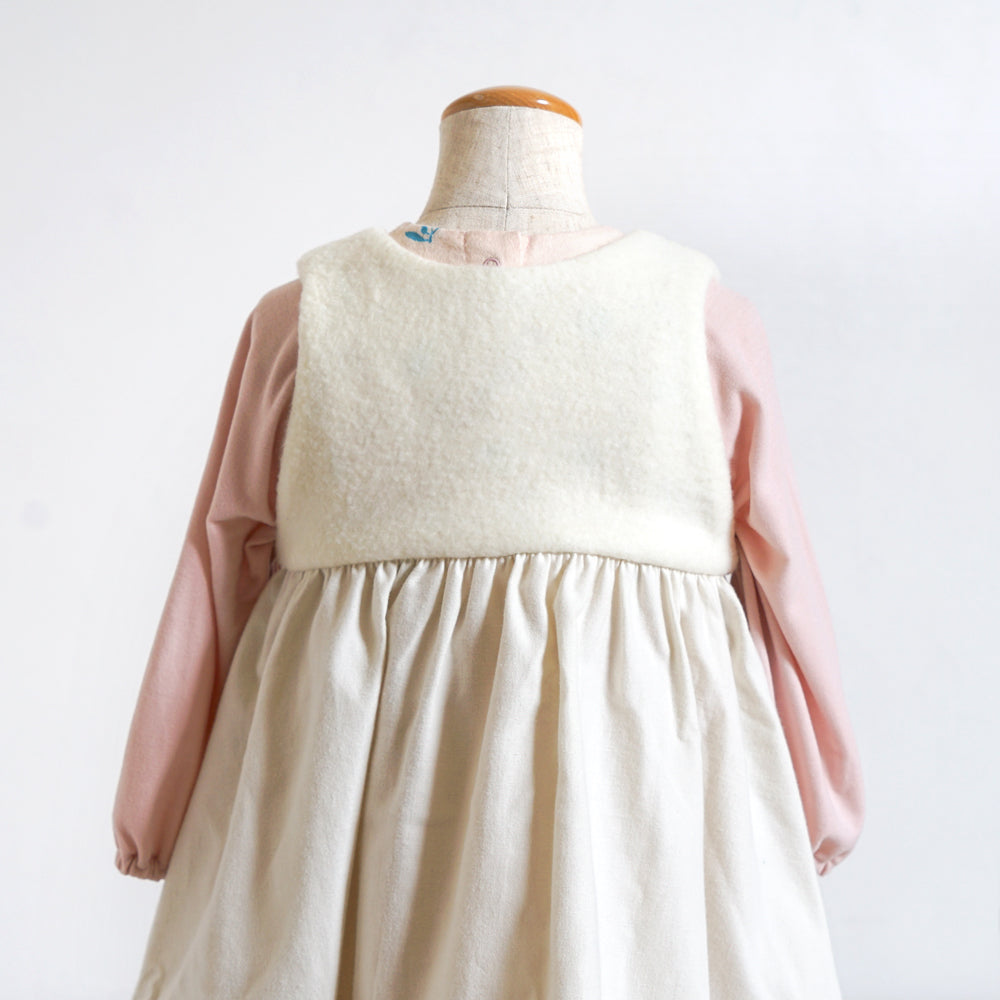 ボアエプロン エクリュ 70-90 ・80-100cm