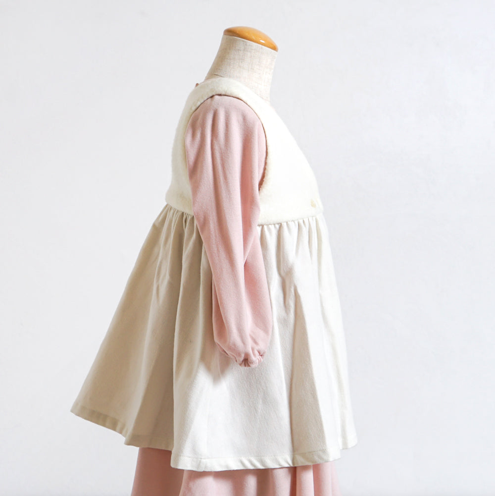 ボアエプロン エクリュ 70-90 ・80-100cm