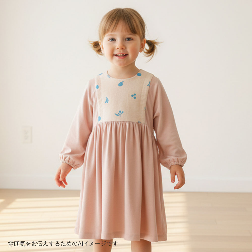 ウォームギャザーワンピース ピンク  80・90・100cm