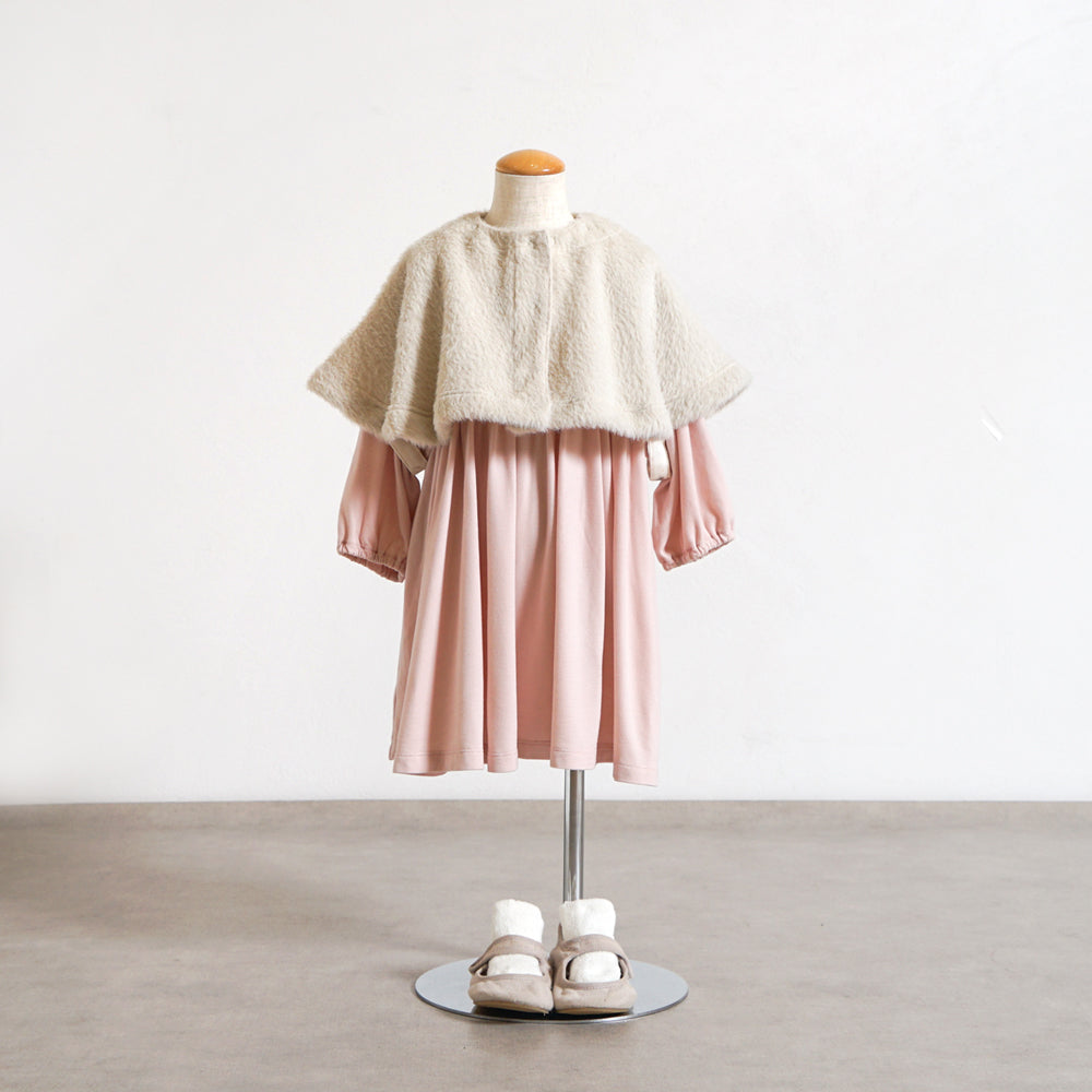ウォームギャザーワンピース ピンク  80・90・100cm