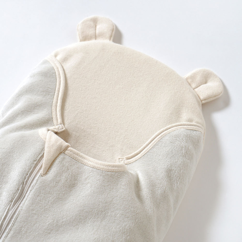 たまごマットおくるみ sleep 起毛ベロア アイボリー
