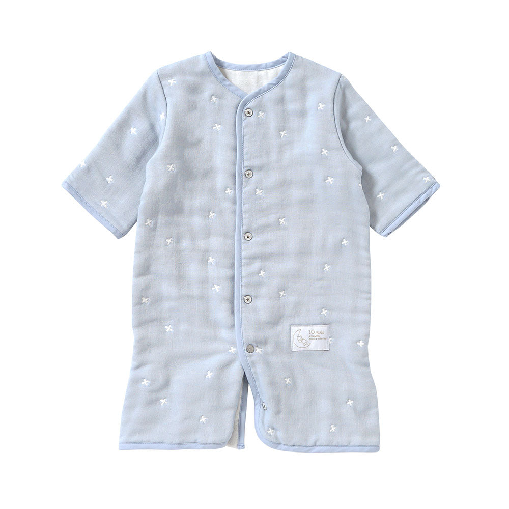 【予約】6way mini ・PATTO SATTO HADAGI 50-60cmブルーギフトセット  / 名入れ刺繍可