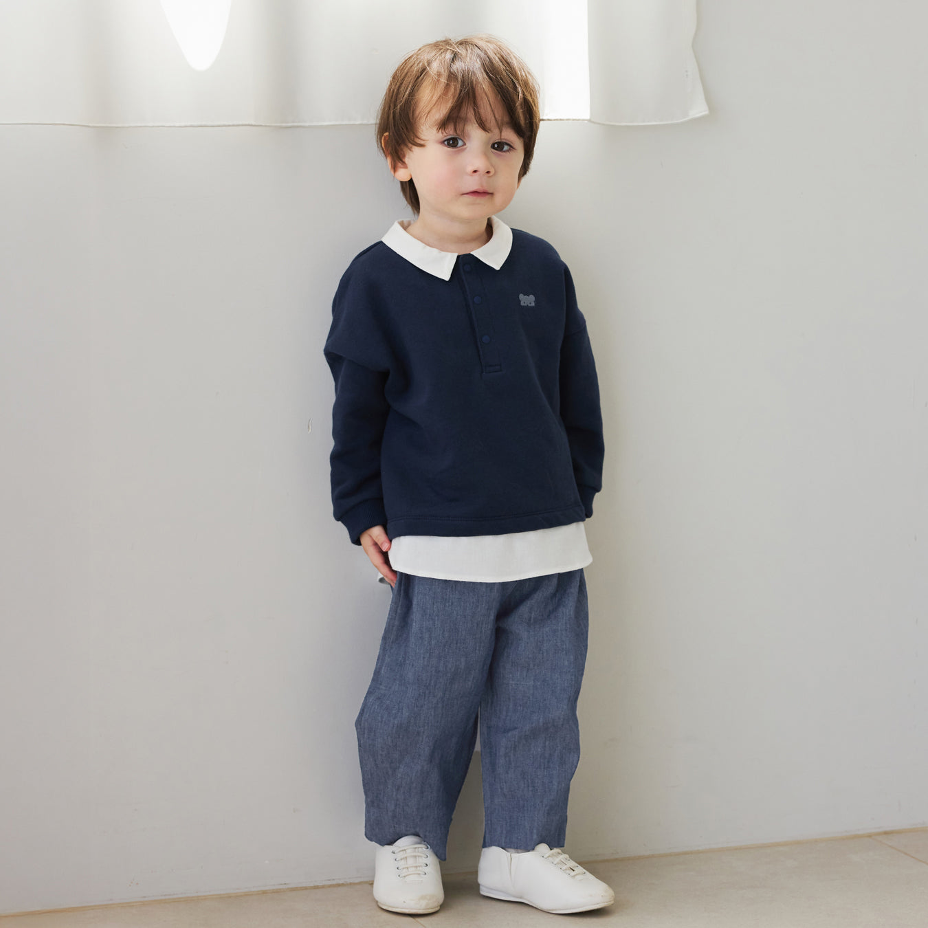 ストレッチコクーンパンツ ネイビー 80cm 90cm 100cm 110cm