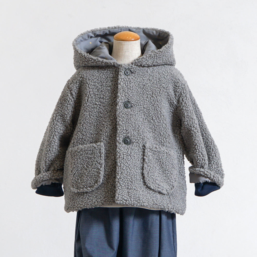 くま耳コートグレー70-80cm 80-90cm 90-100cm 100-110cm