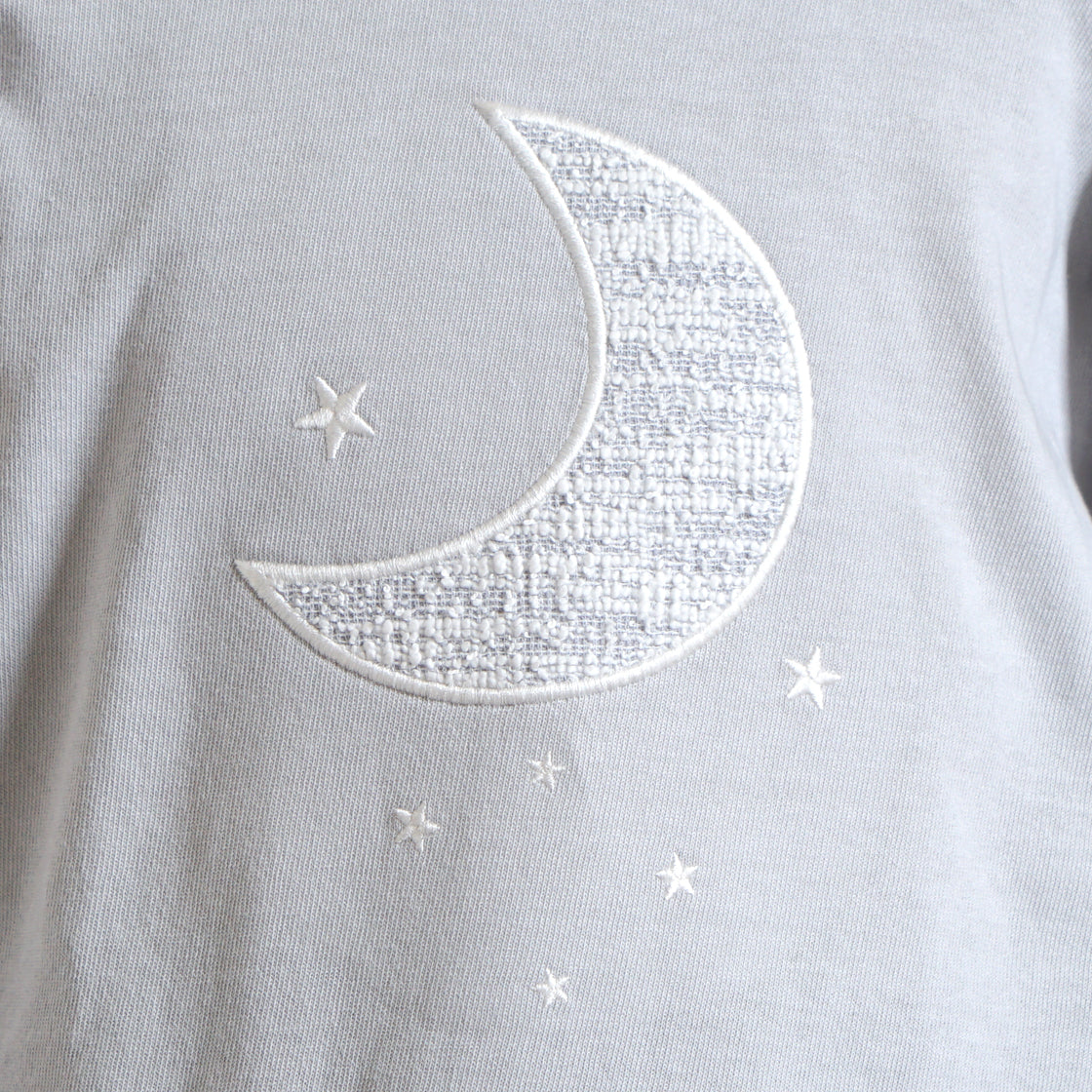 moon長袖Tシャツ ライトブルー 80・90・100cm