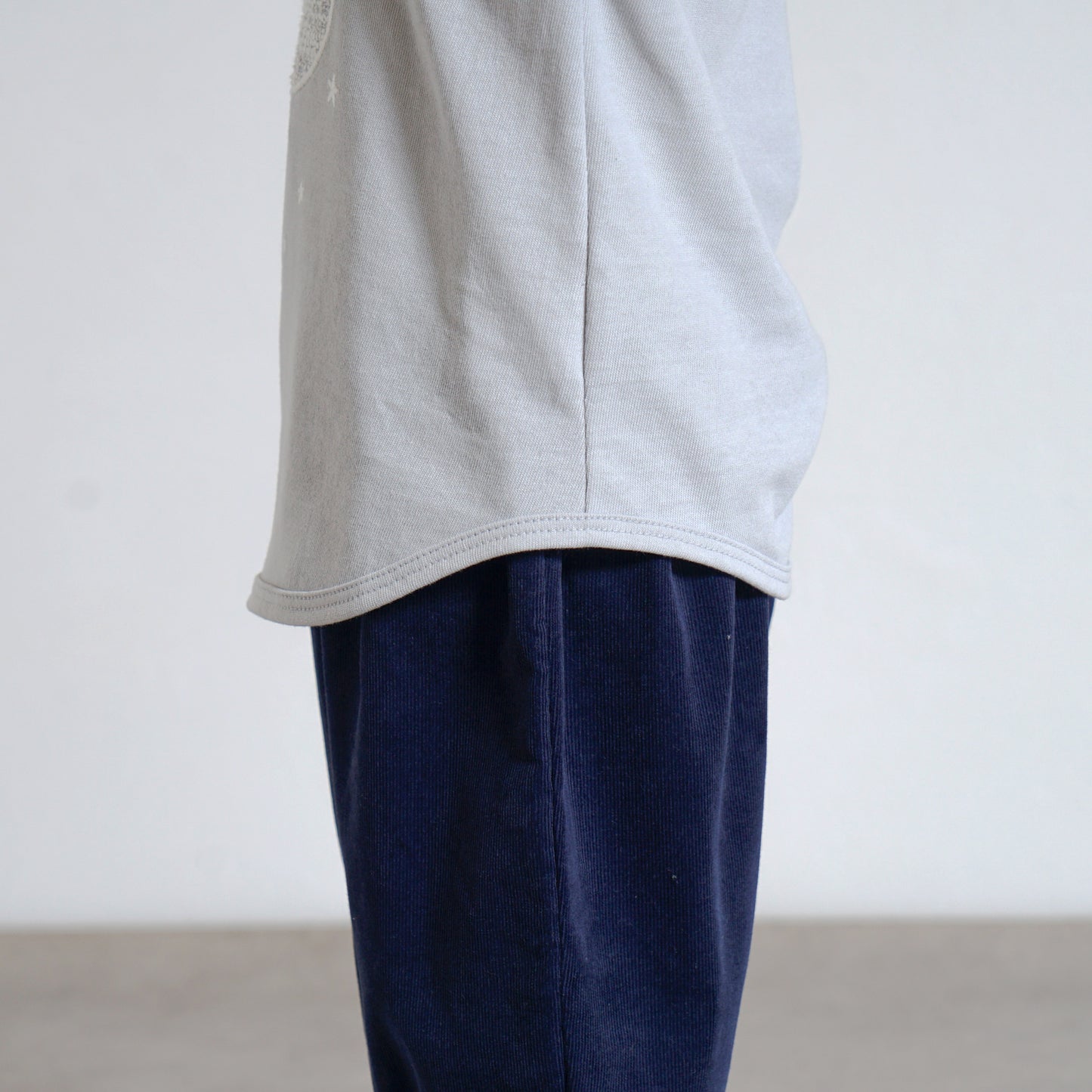 moon長袖Tシャツ ライトブルー 80・90・100cm