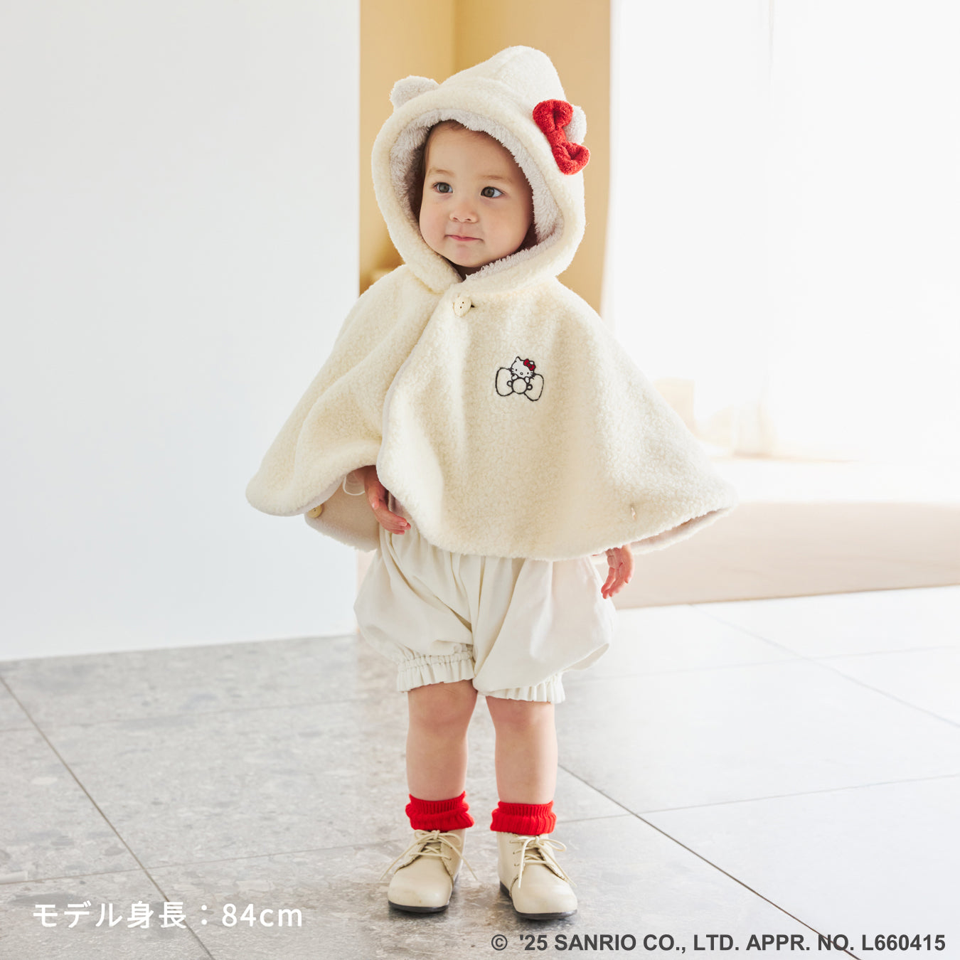 【完売】HELLO KITTY ベビーマント(新生児-100cm)
