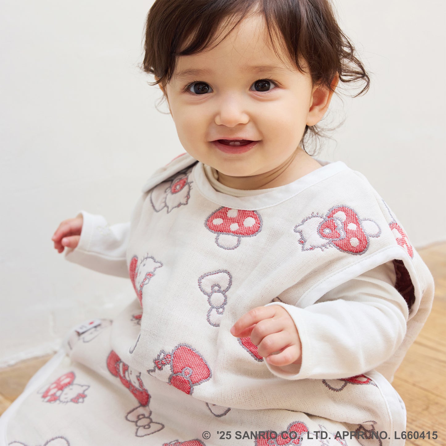 HELLO KITTY 6重ガーゼスリーパー ベビーサイズ