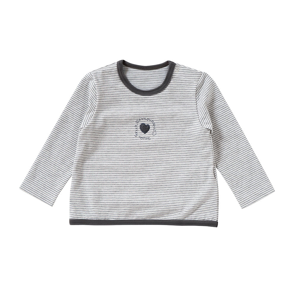 アンリ・マティス  Tシャツ グレー×ホワイト 70-80・80-90cm