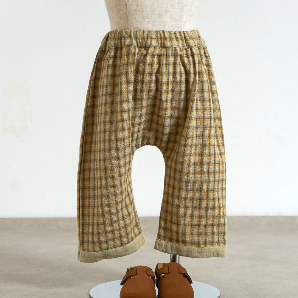 リバーシブルサルエルパンツ ベージュ 80・90・100・110cm