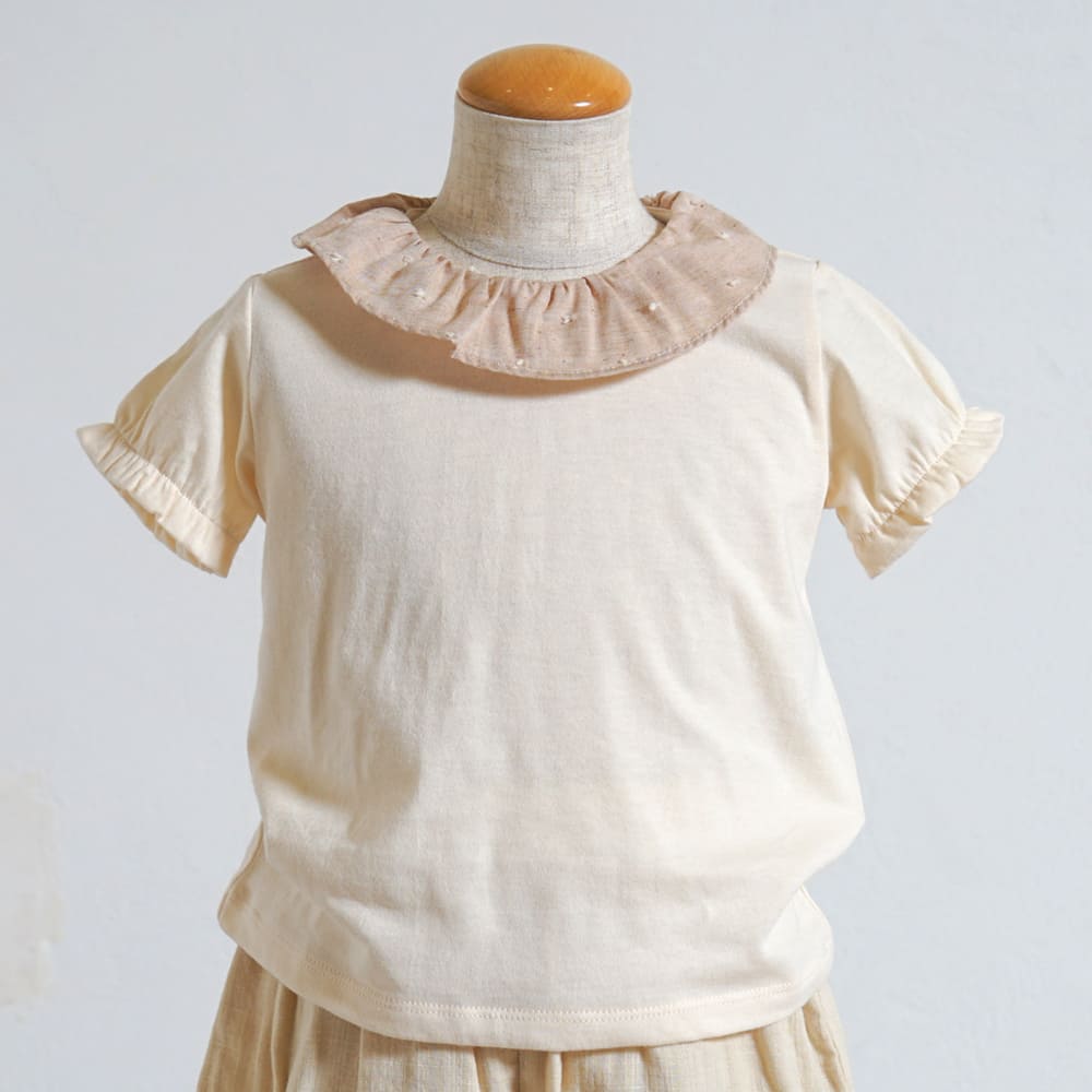 フリルドットTシャツ ピンク 80・90・100・110cm