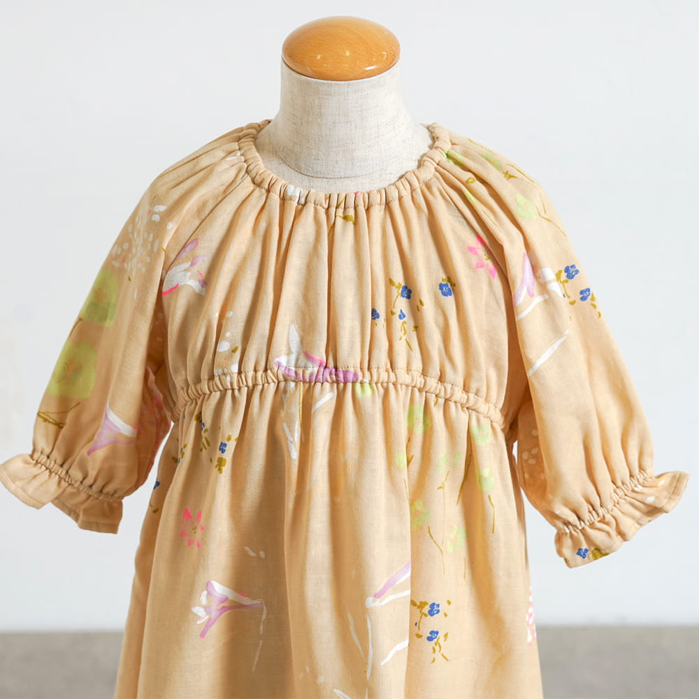 サックワンピース ベージュ 80・90・100・110cm