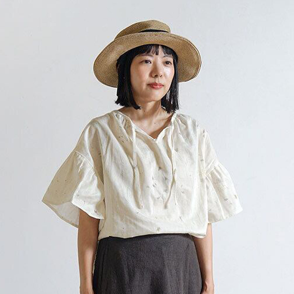 フレアスリーブチュニック ベージュ F / 大人服