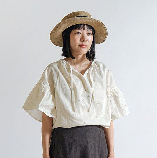 フレアスリーブチュニック ベージュ F / 大人服
