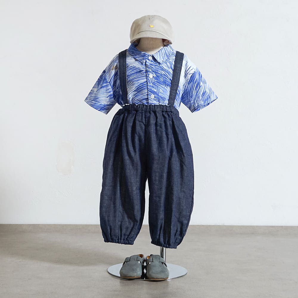 リラックスシャツ ブルー 80・90・100・110cm
