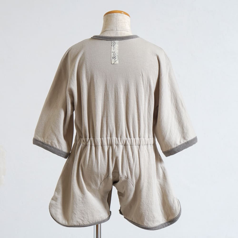フェザーロンパース グレー 70-80・80-90cm