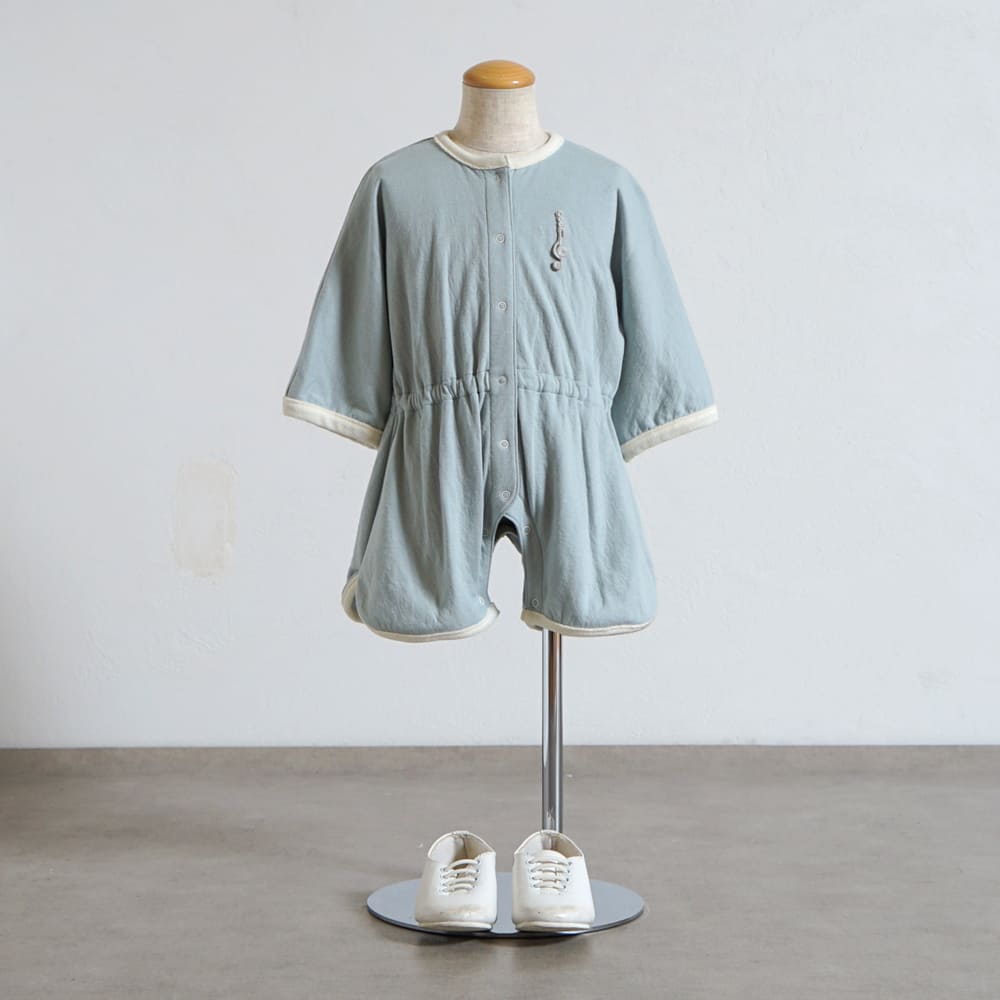 フェザーロンパース サックス 70-80・80-90cm