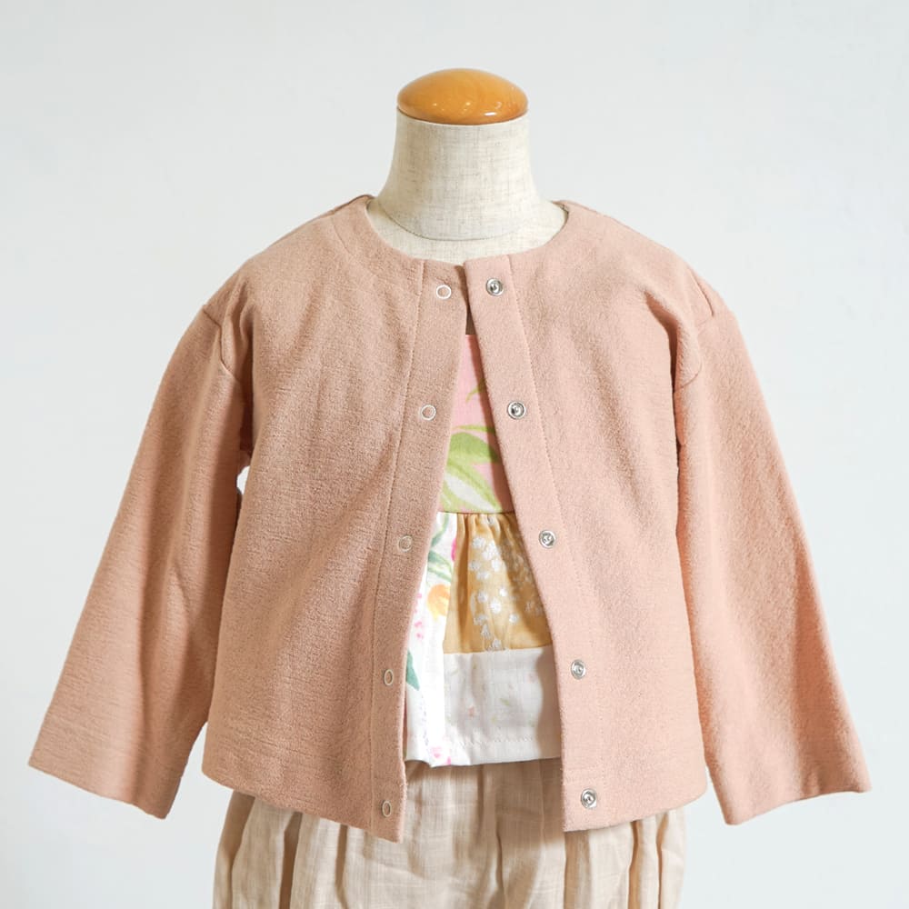 ライトカーディガン ピーチ 70-80・80-90・90-100cm