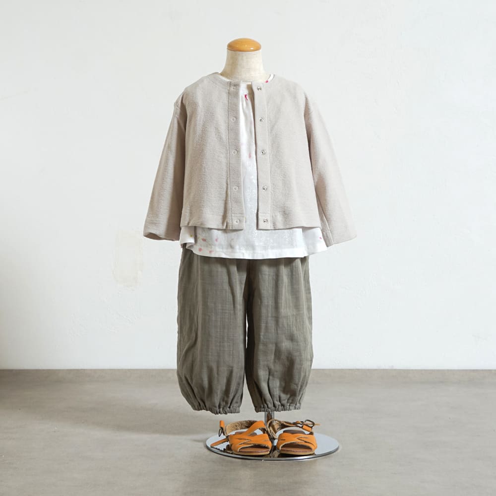 ライトカーディガン ライトグレー 70-80・80-90・90-100cm