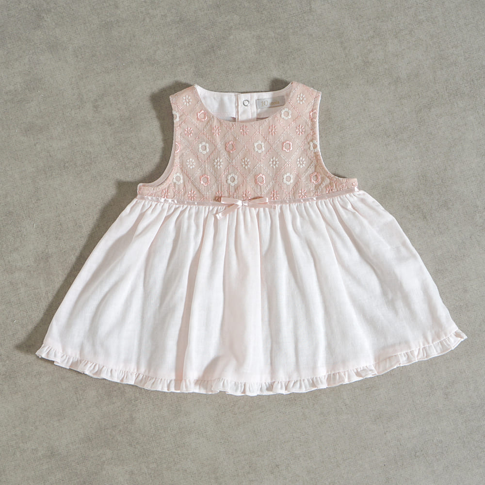 fleurエプロンセレモニードレスセット ピンク 50-70cm