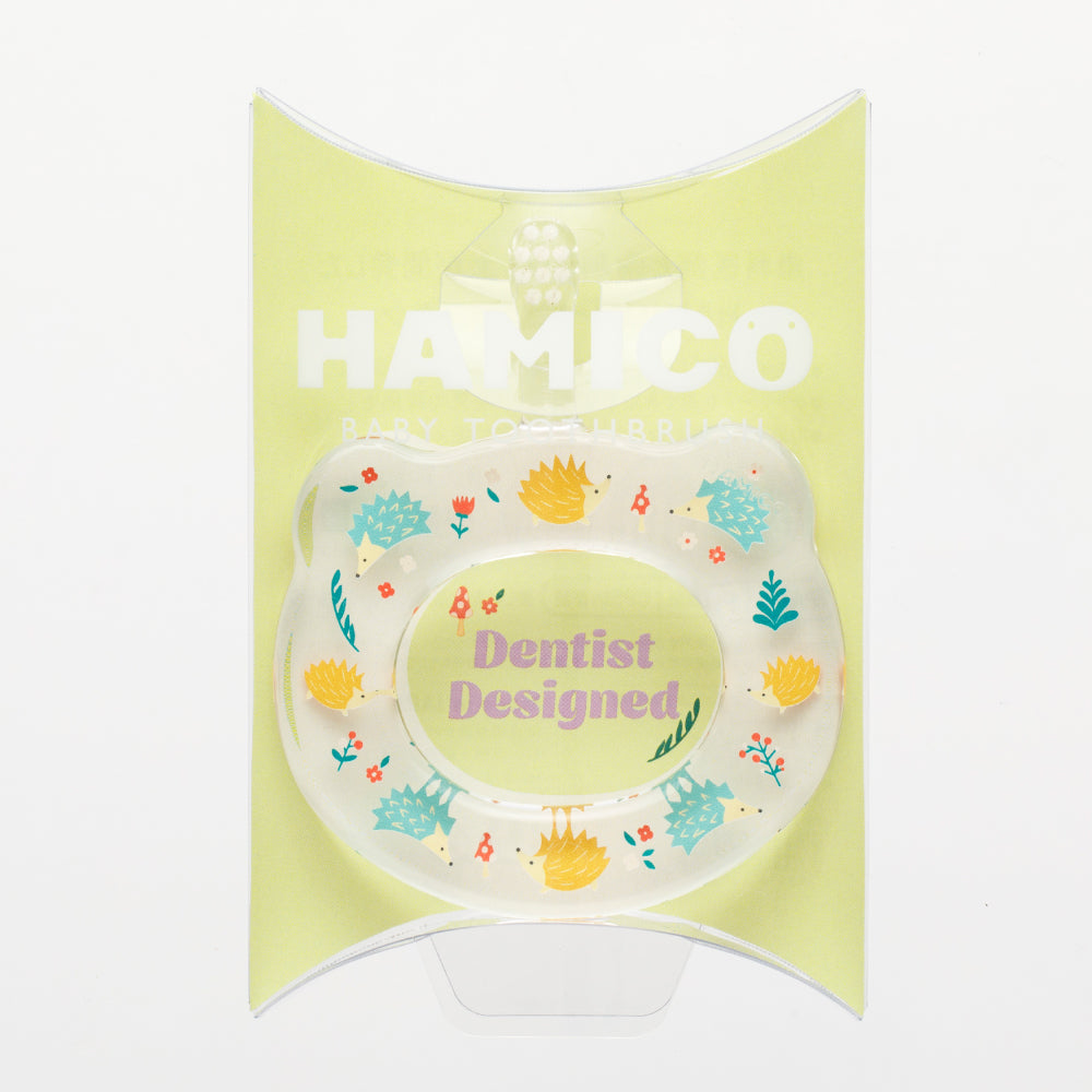 バスポンチョ&ハンカチ&HAMICO ベビー歯ブラシ ギフトセット シャンピニオン  / 出産祝い 名入れ刺繍可
