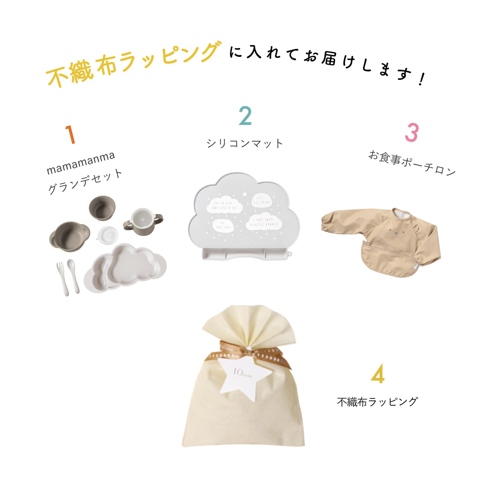 1万5千円ぴったり　出産祝いギフトセット(お食事グッズ)　トープ