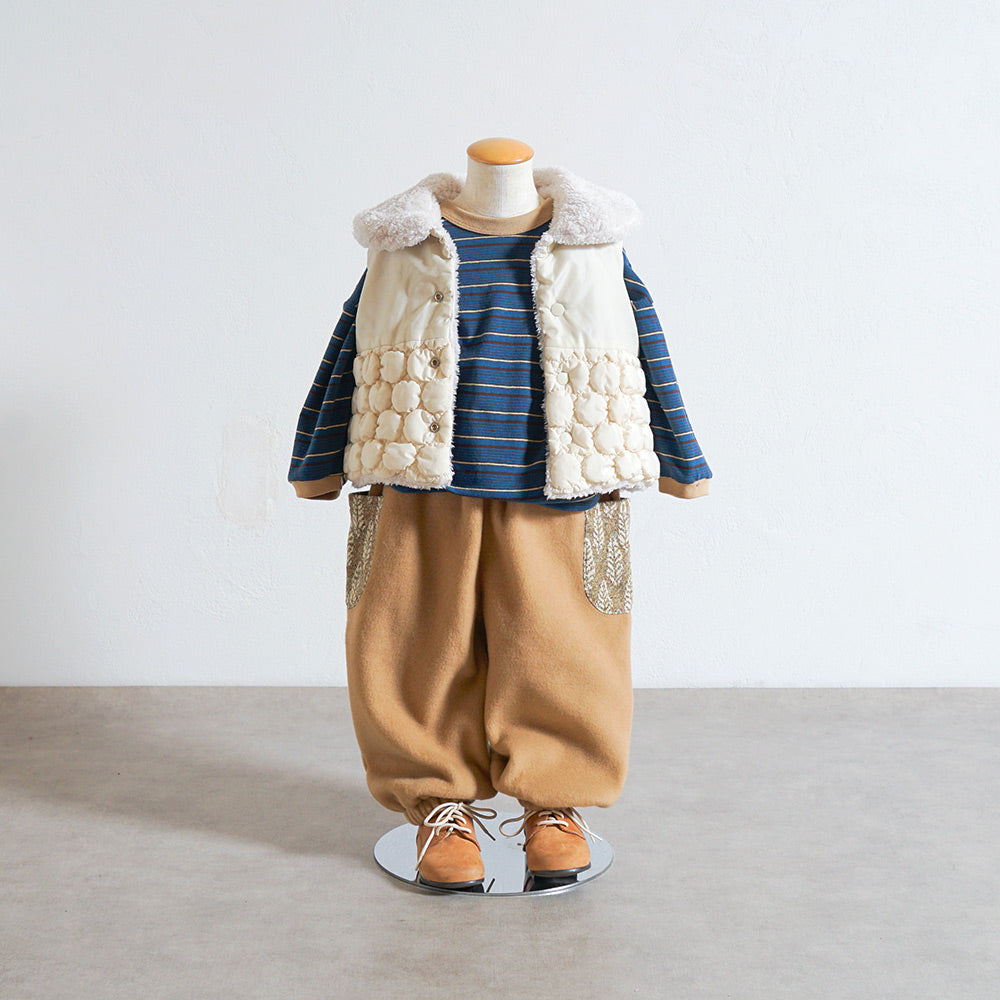 forestフリースパンツ キャメル 80・90・100・110cm