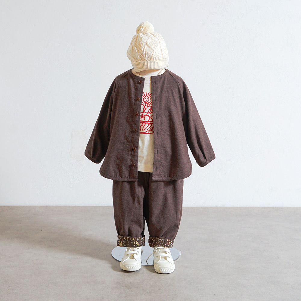 リバーシブルコクーンパンツ ブラウン 80・90・100・110cm
