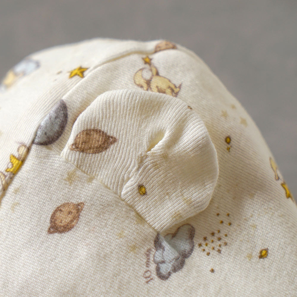 &Star PATTO SATTO ROMPERS&ボンネットセット アイボリー 50-60・60-70cm