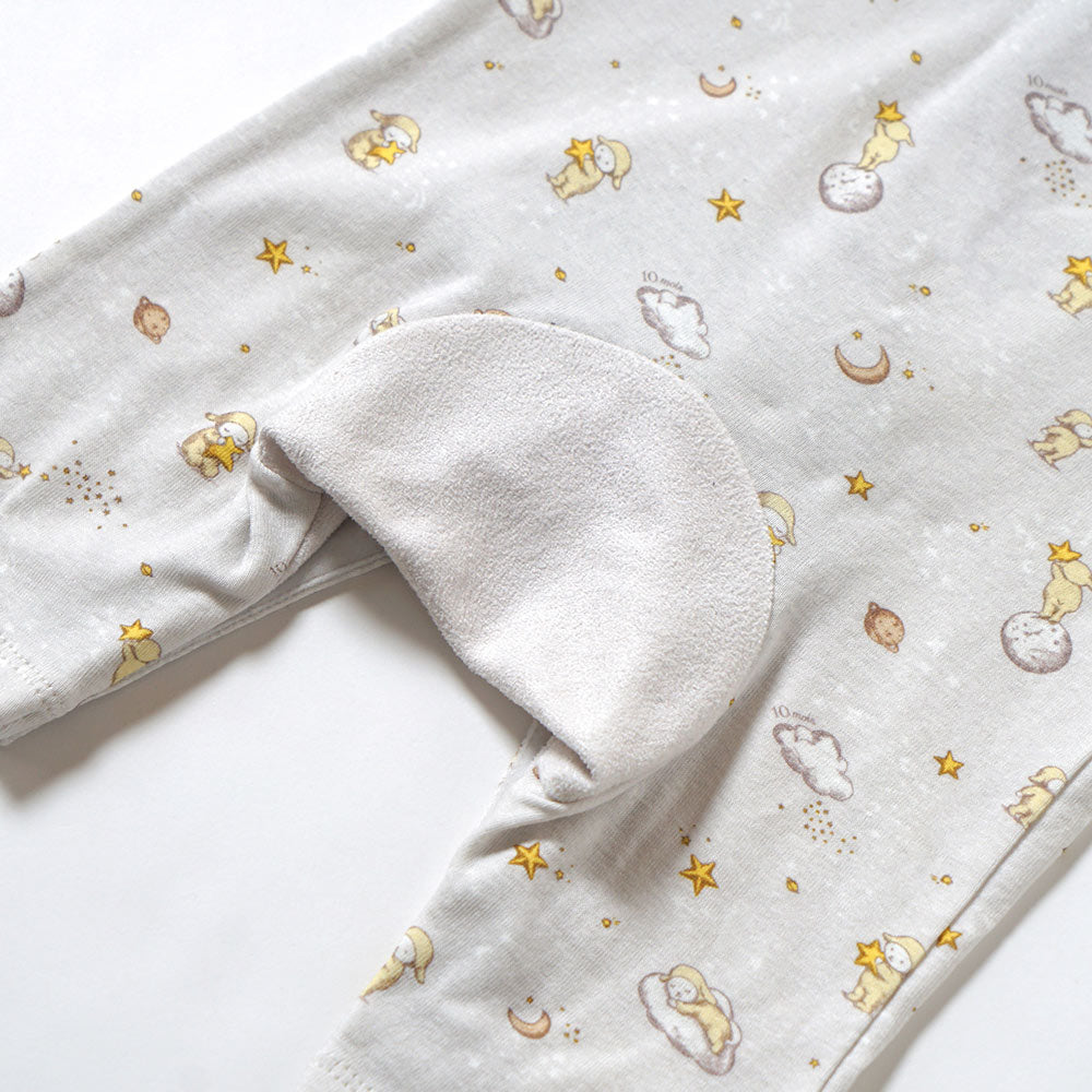 &Star PATTO SATTO ROMPERS&ボンネットセット ライトグレー 50-60・60-70cm