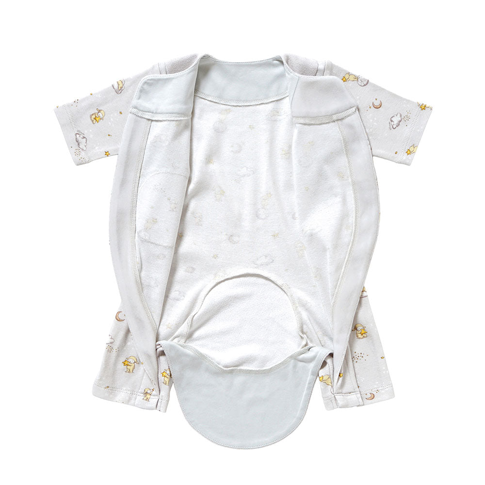 &Star PATTO SATTO ROMPERS&ボンネットセット ライトグレー 50-60・60-70cm