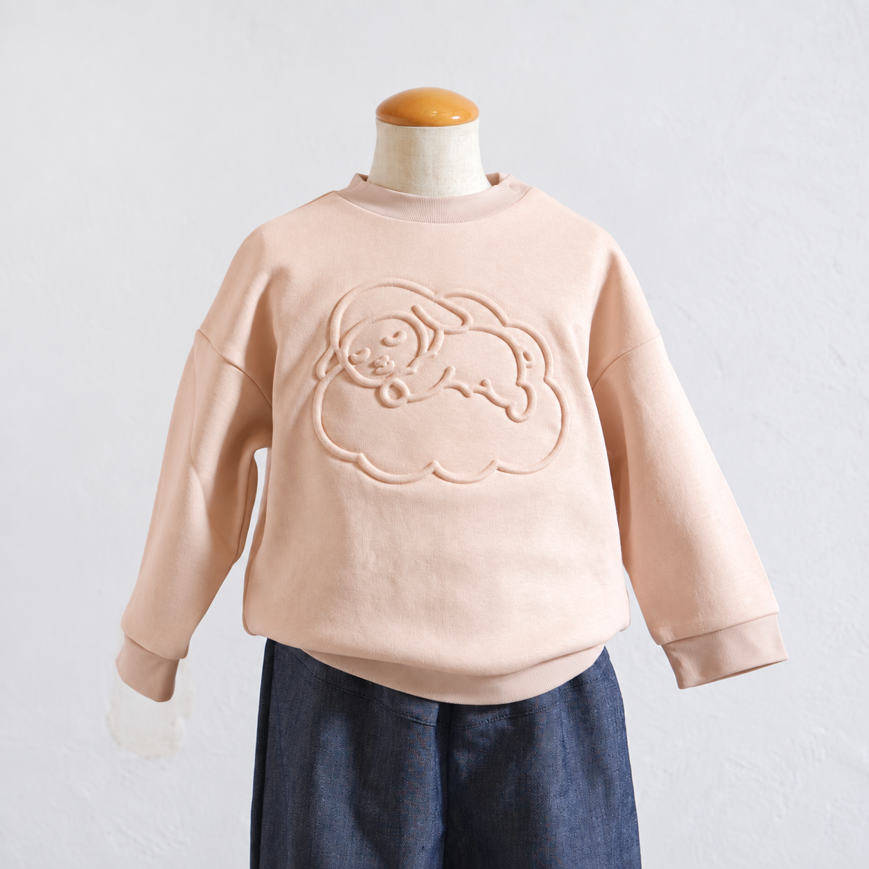 モワトレーナー ペールピンク 80・90・100・110cm