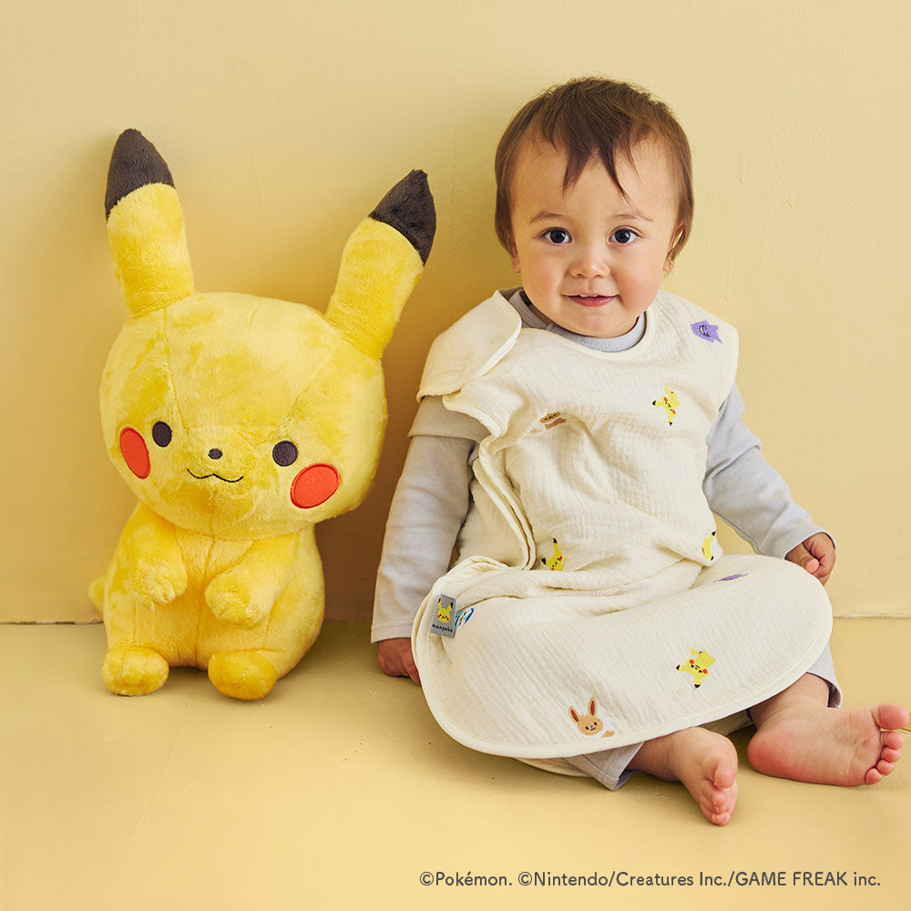 【予約】monpoké うすわたガーゼスリーパー(ベビーサイズ)