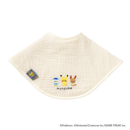 【次回入荷予定あり】monpoké うすわたガーゼ2wayビブ