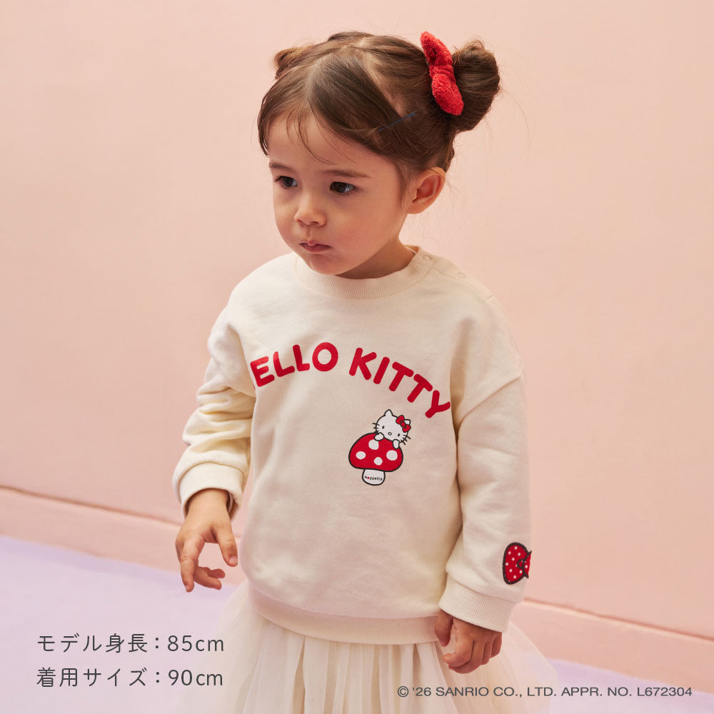 HELLO KITTY×Hoppetta トレーナー アイボリー 80・90・100・110cm