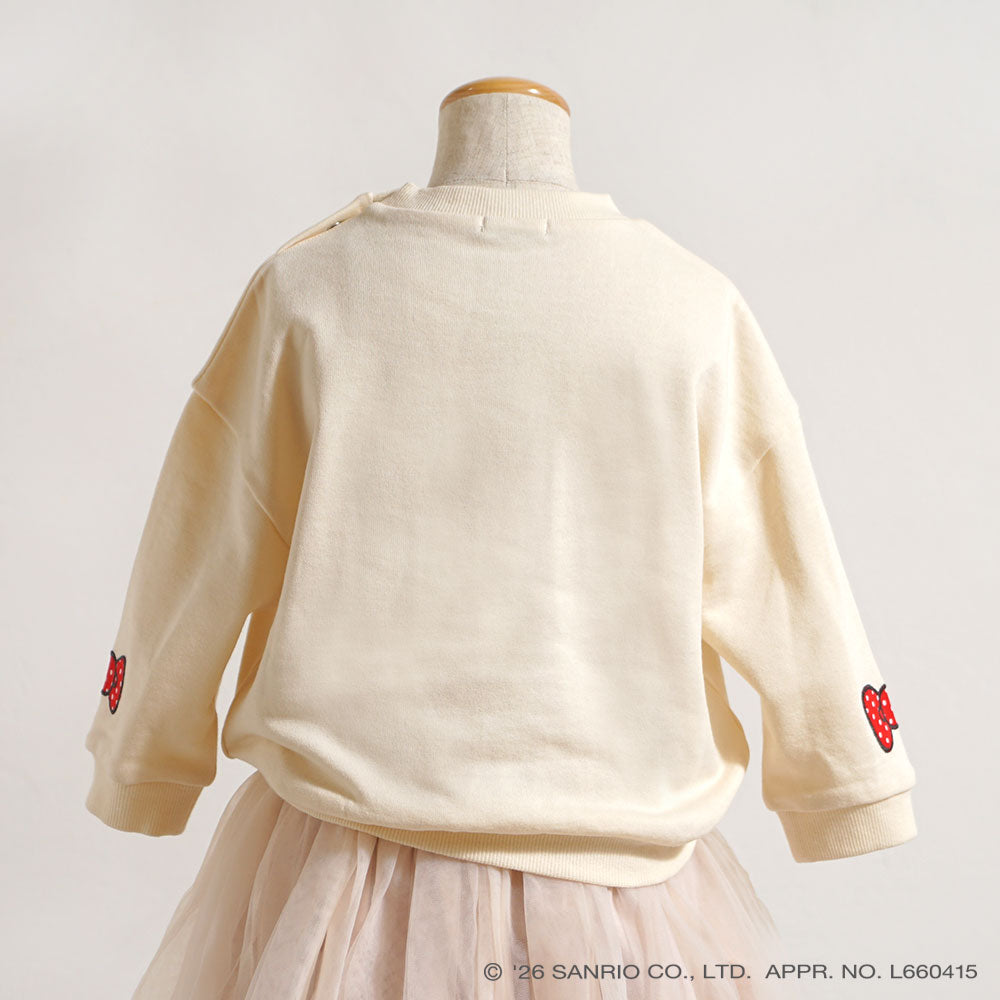 HELLO KITTY×Hoppetta トレーナー アイボリー 80・90・100・110cm