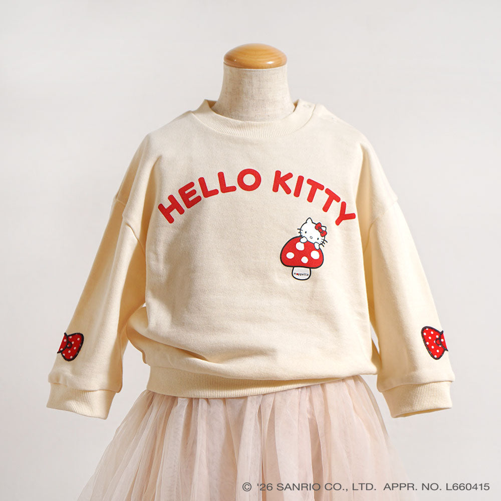 HELLO KITTY×Hoppetta トレーナー アイボリー 80・90・100・110cm