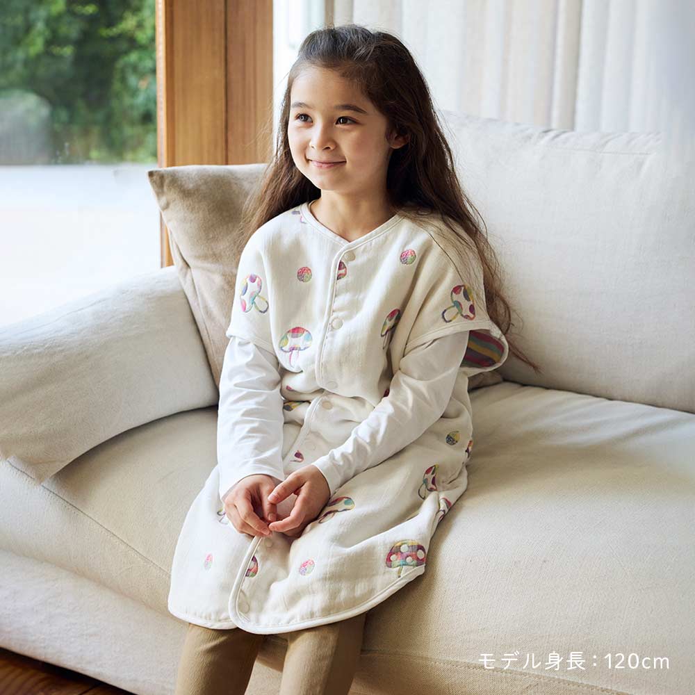 シャンピニオン ドゥ ジュニアスリーパー(6重ガーゼ) / 名入れ刺繍可 7～10歳